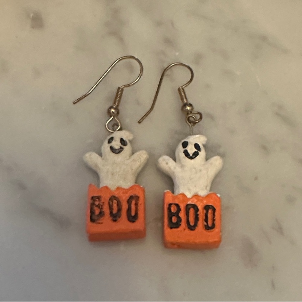 Halloween Ghost Dangle Earrings